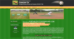 Desktop Screenshot of portablepitchersmound.com